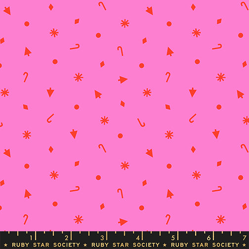 Kimberly Kight Ruby Star Society Moda Fabrics Merry Happy Christmas Confetti RS3103 17 Lipstick
