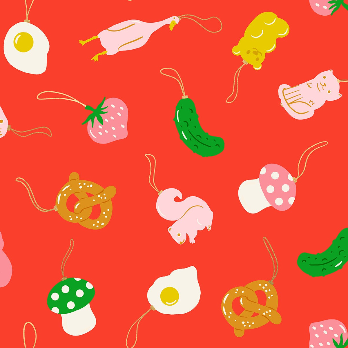 Kimberly Kight Ruby Star Society Moda Fabrics Merry Happy Find the Pickle RS3097 12M Metallic Lollipop