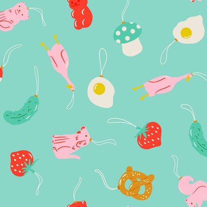 Kimberly Kight Ruby Star Society Moda Fabrics Merry Happy Find the Pickle RS3097 14 Frost