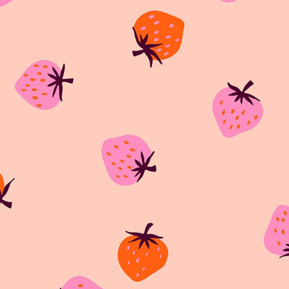 Kimberly Kight Ruby Star Society Moda Fabrics Strawberry Strawberry Toss RS3085 14 Pale Peach