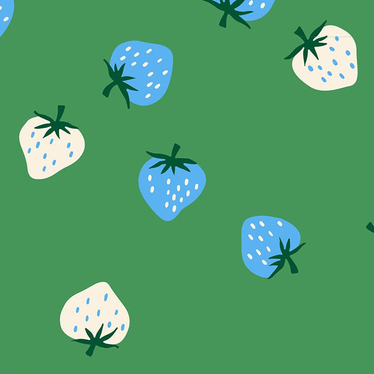 Kimberly Kight Ruby Star Society Moda Fabrics Strawberry Strawberry Toss RS3085 19 Broccolini