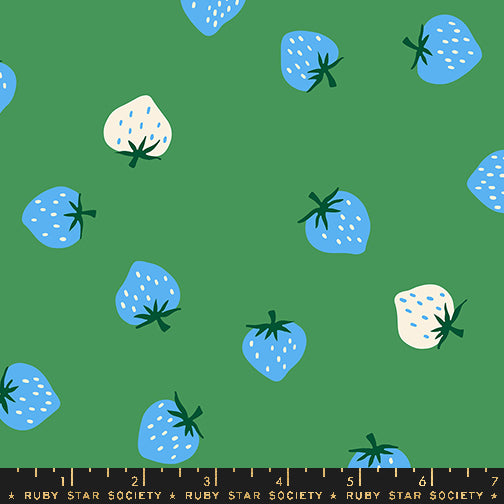 Kimberly Kight Ruby Star Society Moda Fabrics Strawberry Strawberry Toss RS3085 19 Broccolini
