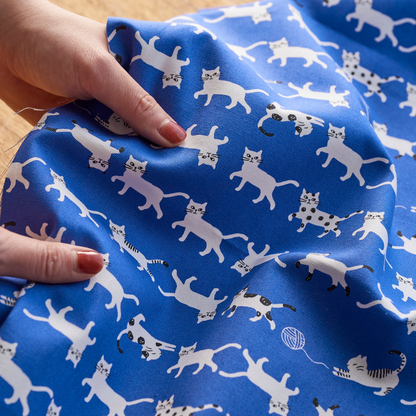 Kokka Japanese Import Fabrics Simply Palette Cats Golden Oxford YPA-69010-1C