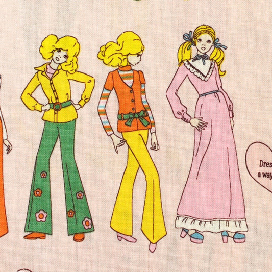 Koko Seki 70s Design Flower Days Fashion Girls Japanese Import Blush
