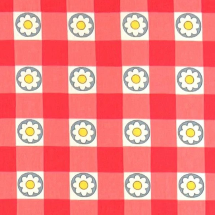 Koko Seki 70s Design Flower Days Gingham Japanese Import CHU055R