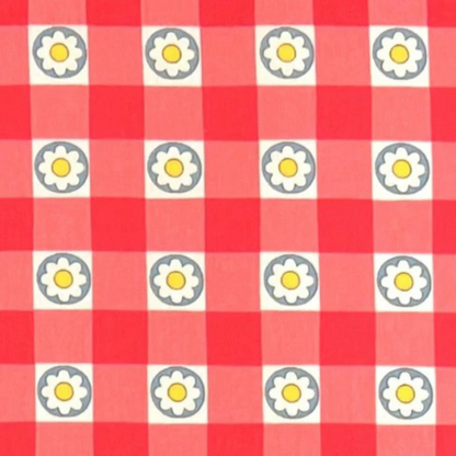 Koko Seki 70s Design Flower Days Gingham Japanese Import CHU055R