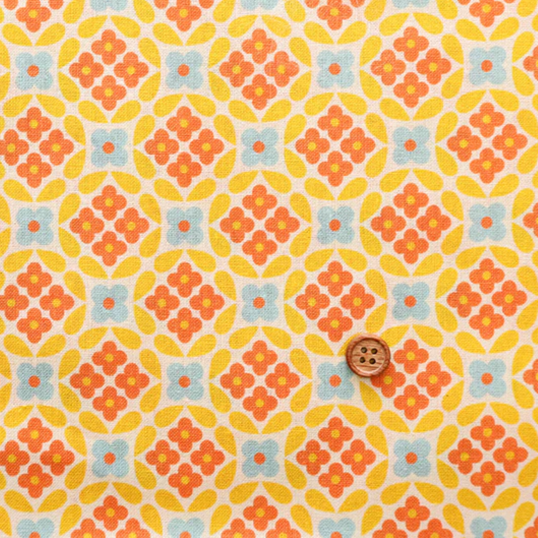 Koko Seki 70s Design Flower Days Japanese Import Flower Lattice CHU055R