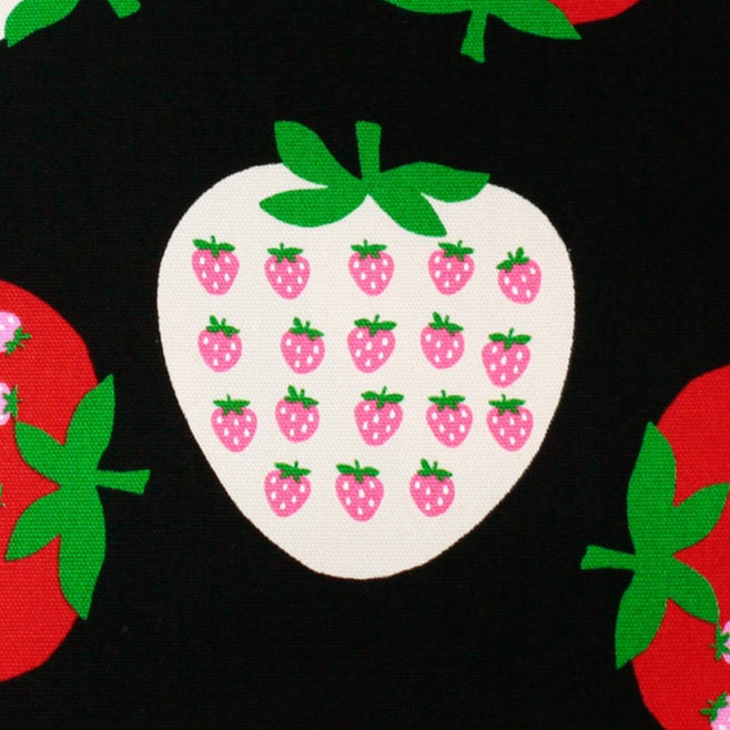 Koko Seki Japanese Import Strawberries Oxford 99222-1D Black