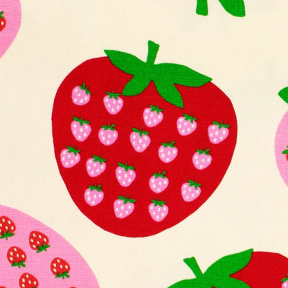 Koko Seki Japanese Import Strawberries Oxford 99222-2A Ivory