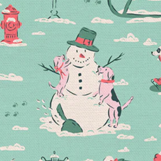 Krissy Mast Paintbrush Studio Fabrics Mistletoe Mutts Winter Village 120-24749