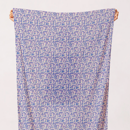 Lauren Lesley Paintbrush Studio Fabrics Woodland Creatures Dancing Mushrooms Periwinkle 12022919