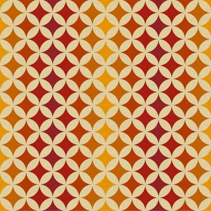 Leanne Friedberg Paintbrush Studio Fabrics Retro Geos Star Studded Red/Yellow 12024078