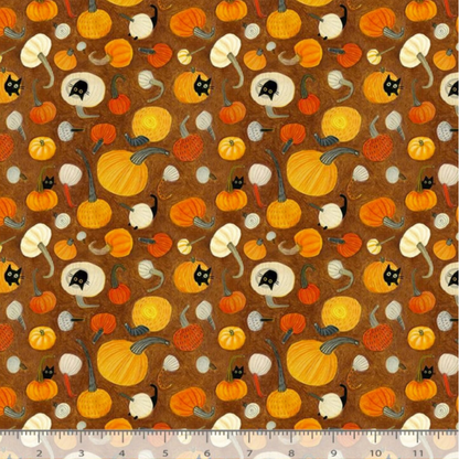 Leezaworks Meowloween Pumpkin Cats Umber Dear Stella STELLA-DLW2852 