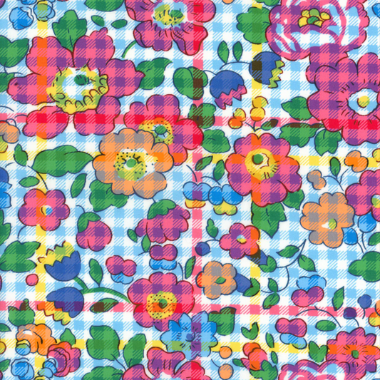 Liberty Fabrics SS26: Floral Rebellion Betsy Check Tana Lawn