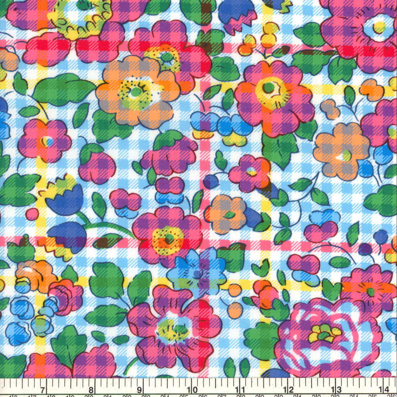 Liberty Fabrics SS26: Floral Rebellion Betsy Check Tana Lawn