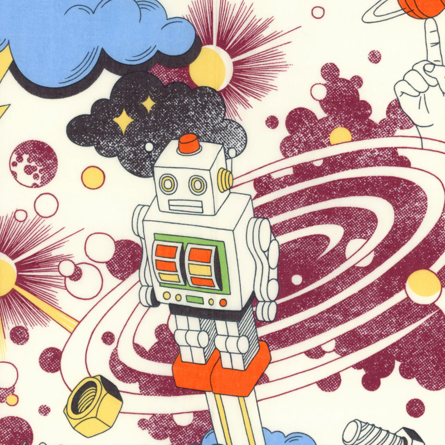 Liberty Fabrics SS26: Floral Rebellion Lukey's Robot Tana Lawn