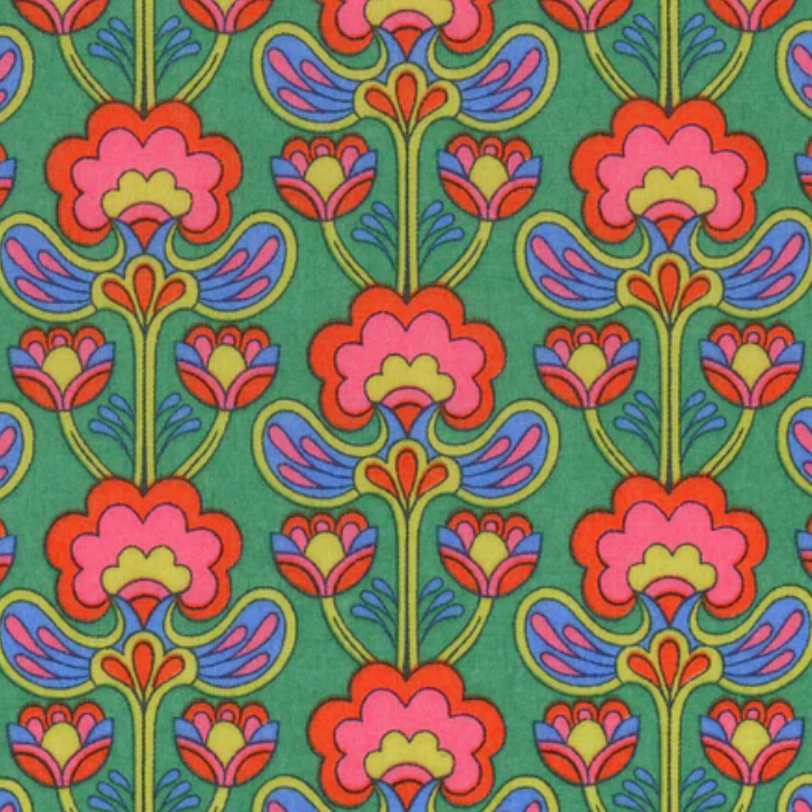 Liberty Fabrics SS26: Floral Rebellion Peacock Posy Tana Lawn