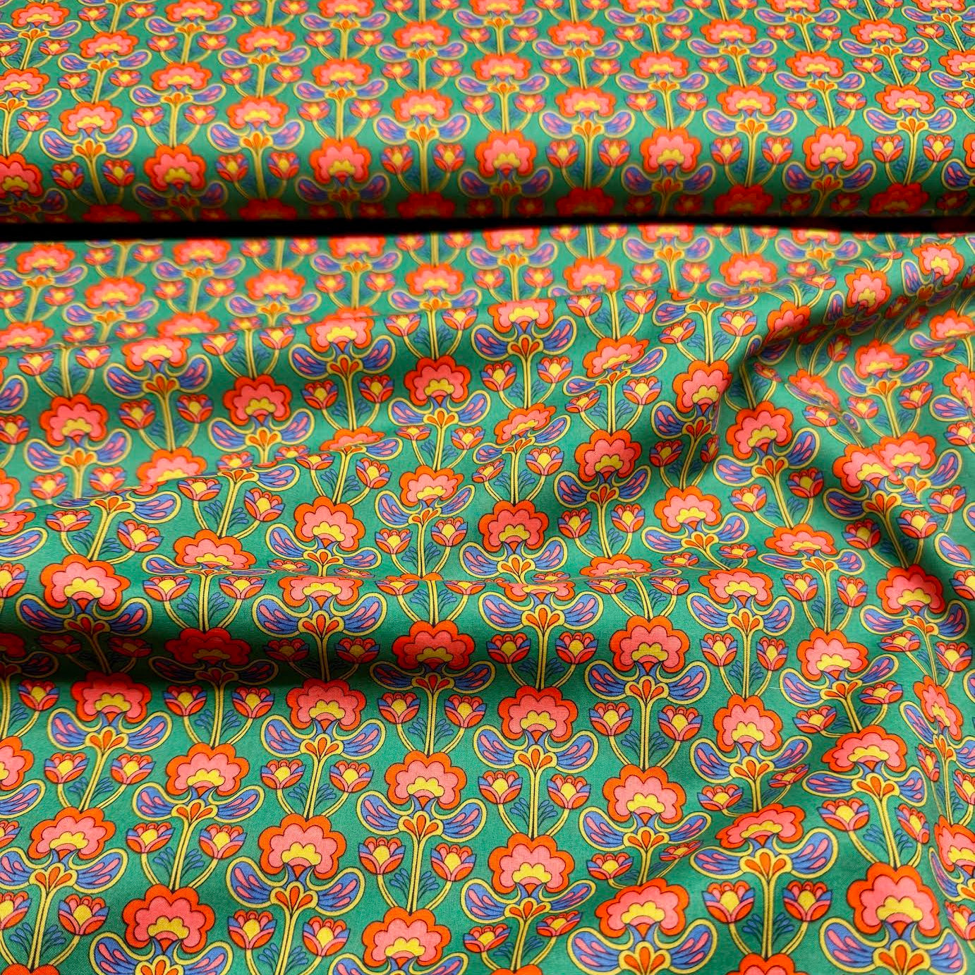 Liberty Fabrics SS26: Floral Rebellion Peacock Posy Tana Lawn