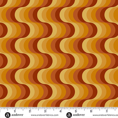 Libs Elliott Andover Fabrics Birdie Groove A-1136-O Lava