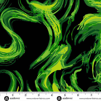Libs Elliott Andover Fabrics Phantasm Enchantment A-1518-G Venom