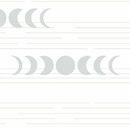 Libs Elliott Andover Fabrics Still Moon Phases A-1351-L White