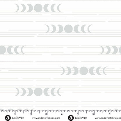 Libs Elliott Andover Fabrics Still Moon Phases A-1351-L white