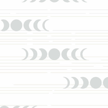 Libs Elliott Andover Fabrics Still Moon Phases A-1351-L white
