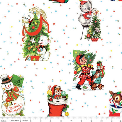 Lindsay Wilkes Riley Blake Designs Jingle Bells Main C14830-WHITE