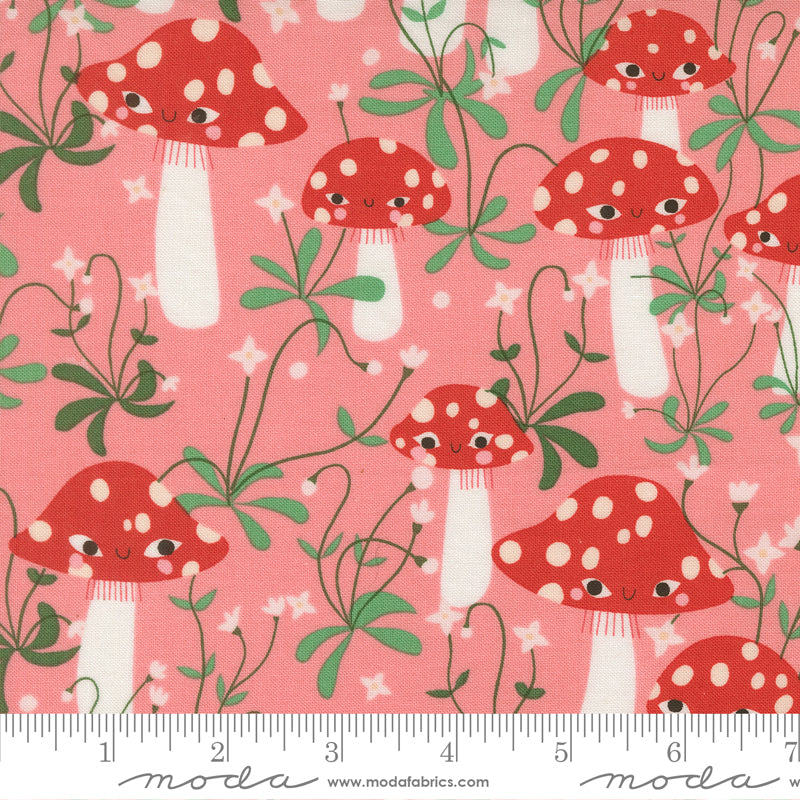 Lizzy House Moda Fabrics Funny Valentine Mushrooms 37142 19 Ballerina