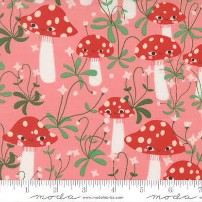 Lizzy House Moda Fabrics Funny Valentine Mushrooms 37142 19 Ballerina