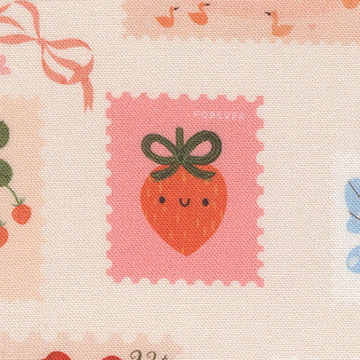 Lizzy House Moda Fabrics Funny Valentine Stamps 37143 12 Champagne