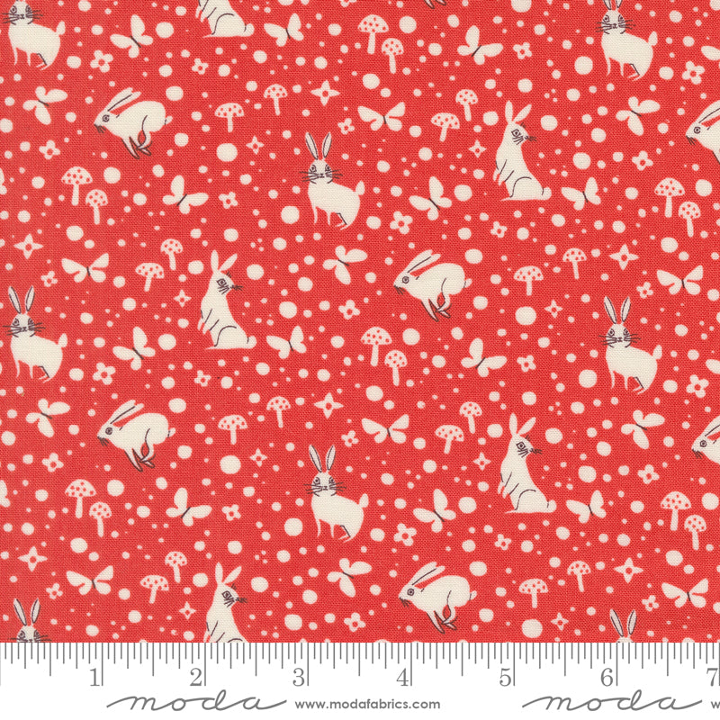 Lizzy House Moda Fabrics Love Letter Wonder Dot 37127 18 Red