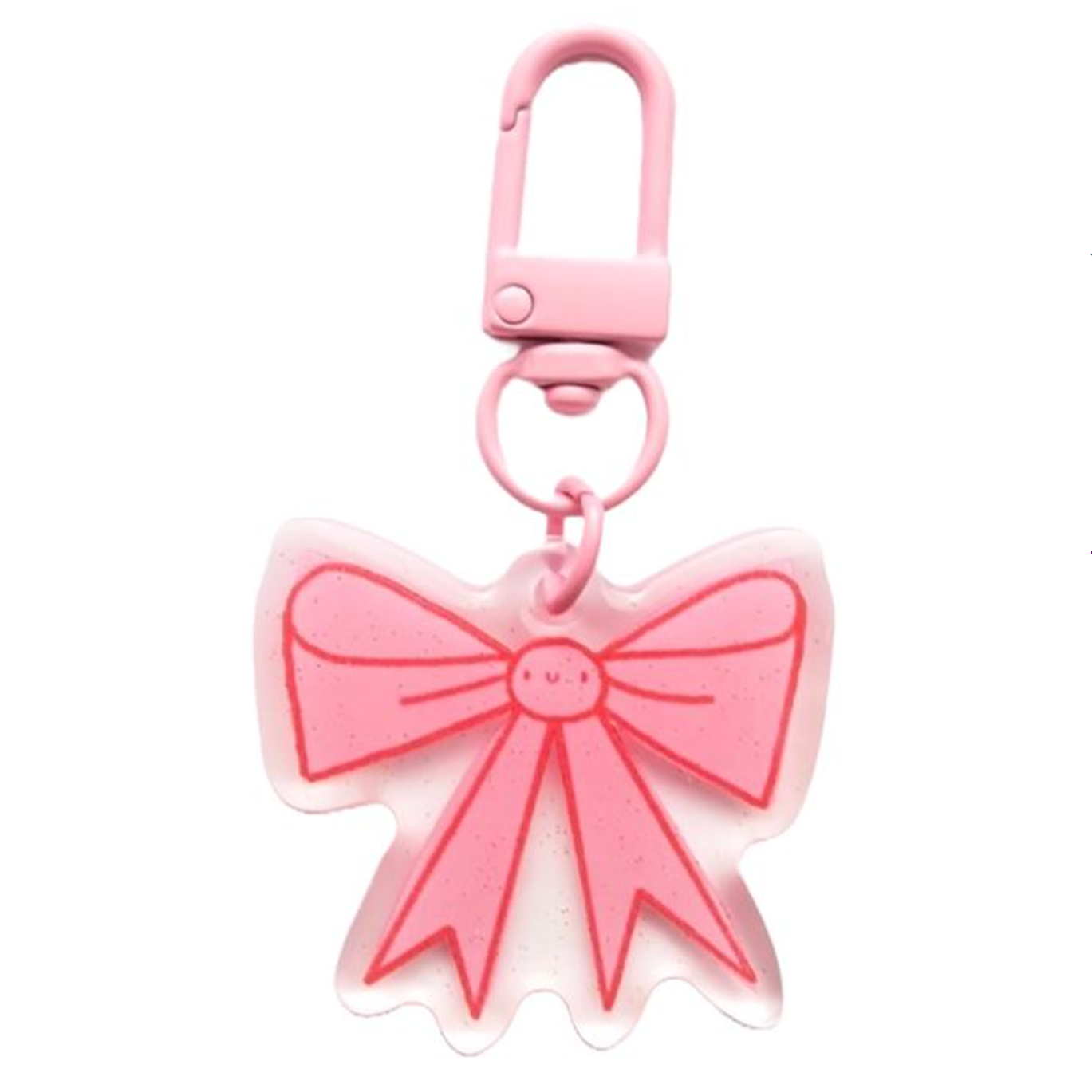 Lizzy House Moda Fabrics Pink Bow Zipper Charm Pull