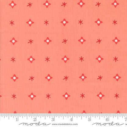 Lizzy House Moda Fabrics Tiny Christmas Stars 37135 14 Carnation