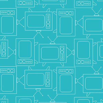 Lori Holt Riley Blake Designs Bee Basics TV Television C6411-TURQUOISE