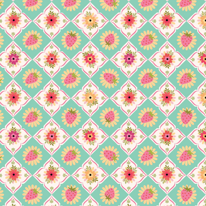 Lori Woods Poppie Cotton Calico Cowgirls Feeling Quilty CW24826 Mint