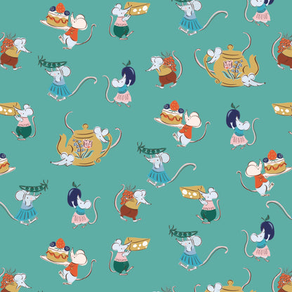 Louise Cunningham Cloud9 Organic Fabrics House Mouse Afternoon Tea 228738