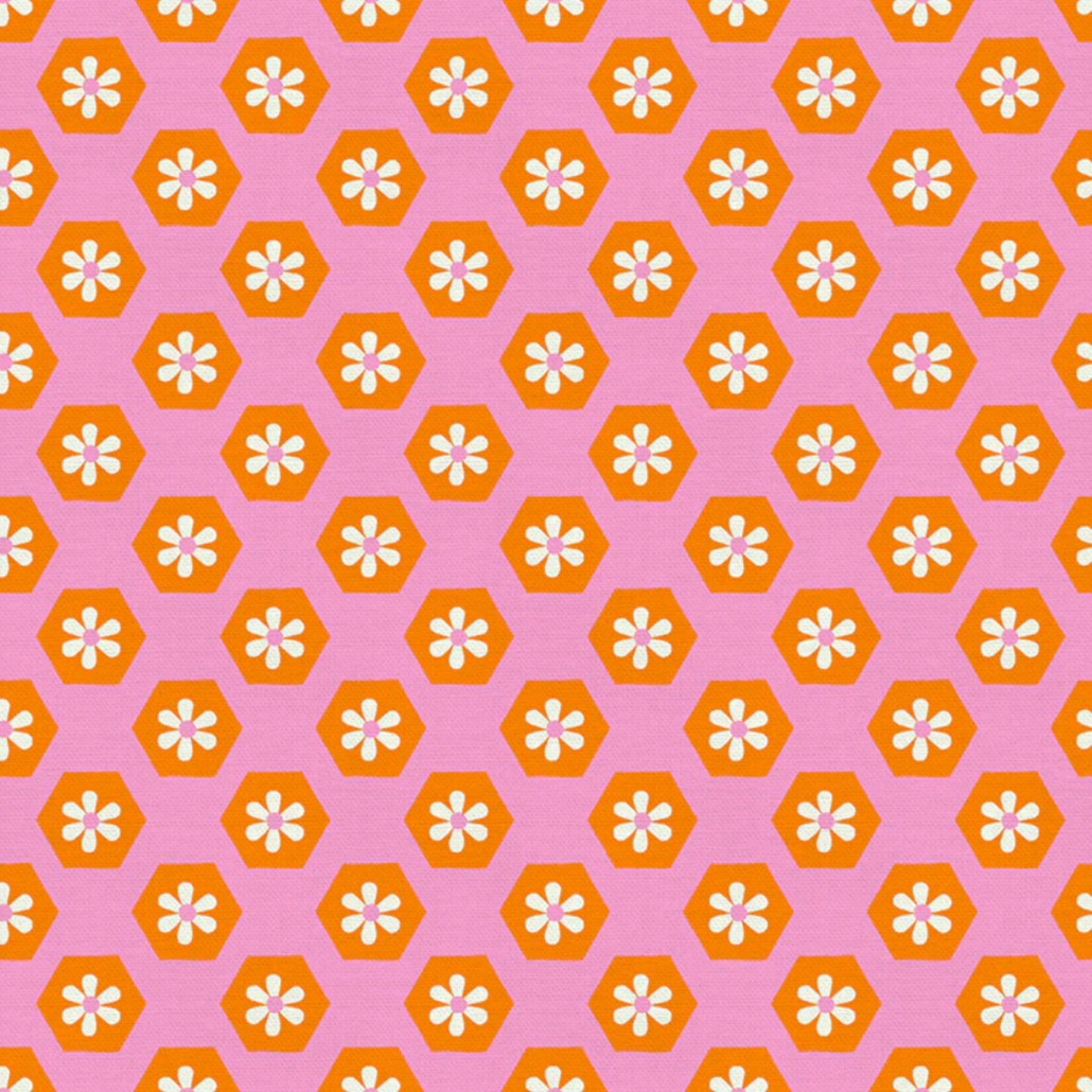 Lysa Flower Paintbrush Studio Fabrics Sunshine Inn Groovy Floral 12022732