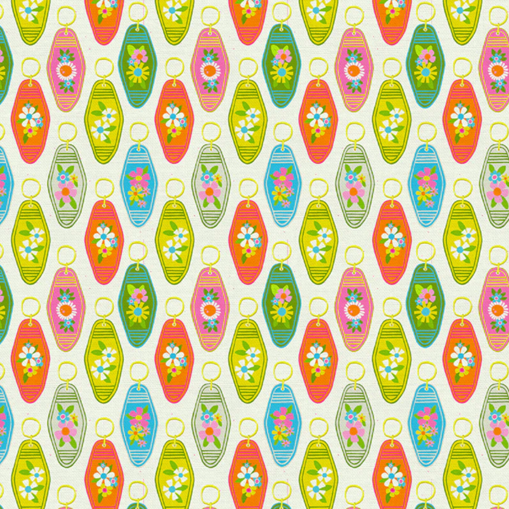 Lysa Flower Paintbrush Studio Fabrics Sunshine Inn Keychain 12022726