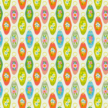 Lysa Flower Paintbrush Studio Fabrics Sunshine Inn Keychain 12022726