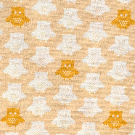 Maggie and Flo Benartex Owls and Pals Owls Allover BEN-1458/28 Coral