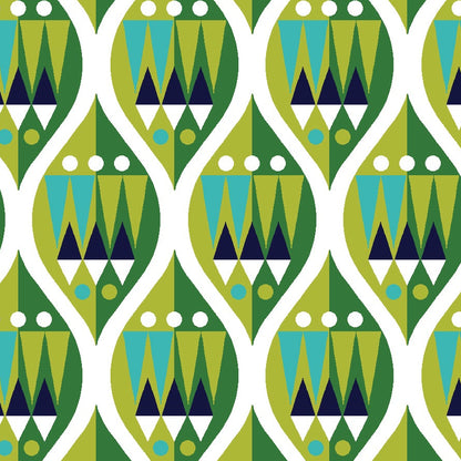 Makower UK Andover Fabrics Wrap It Up Green TP-1608-G