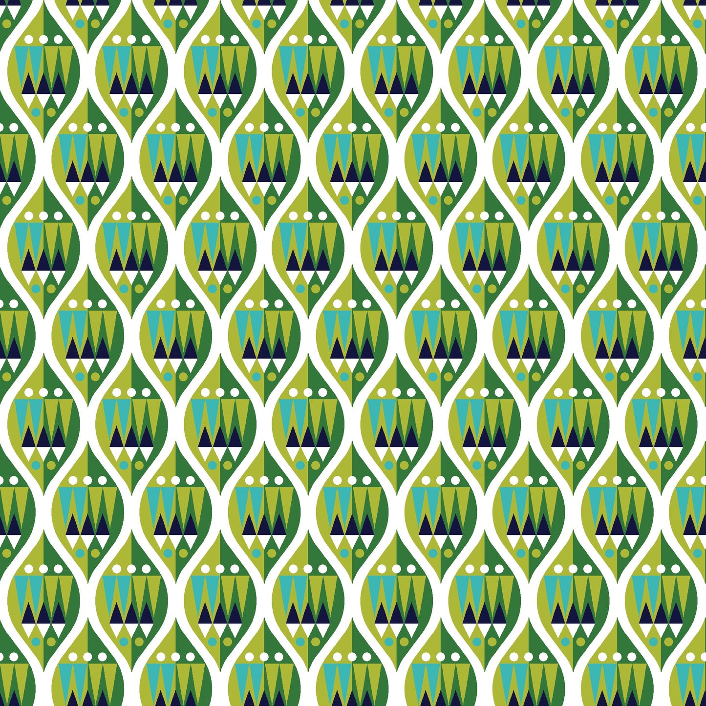 Makower UK Andover Fabrics Wrap It Up Green TP-1608-G