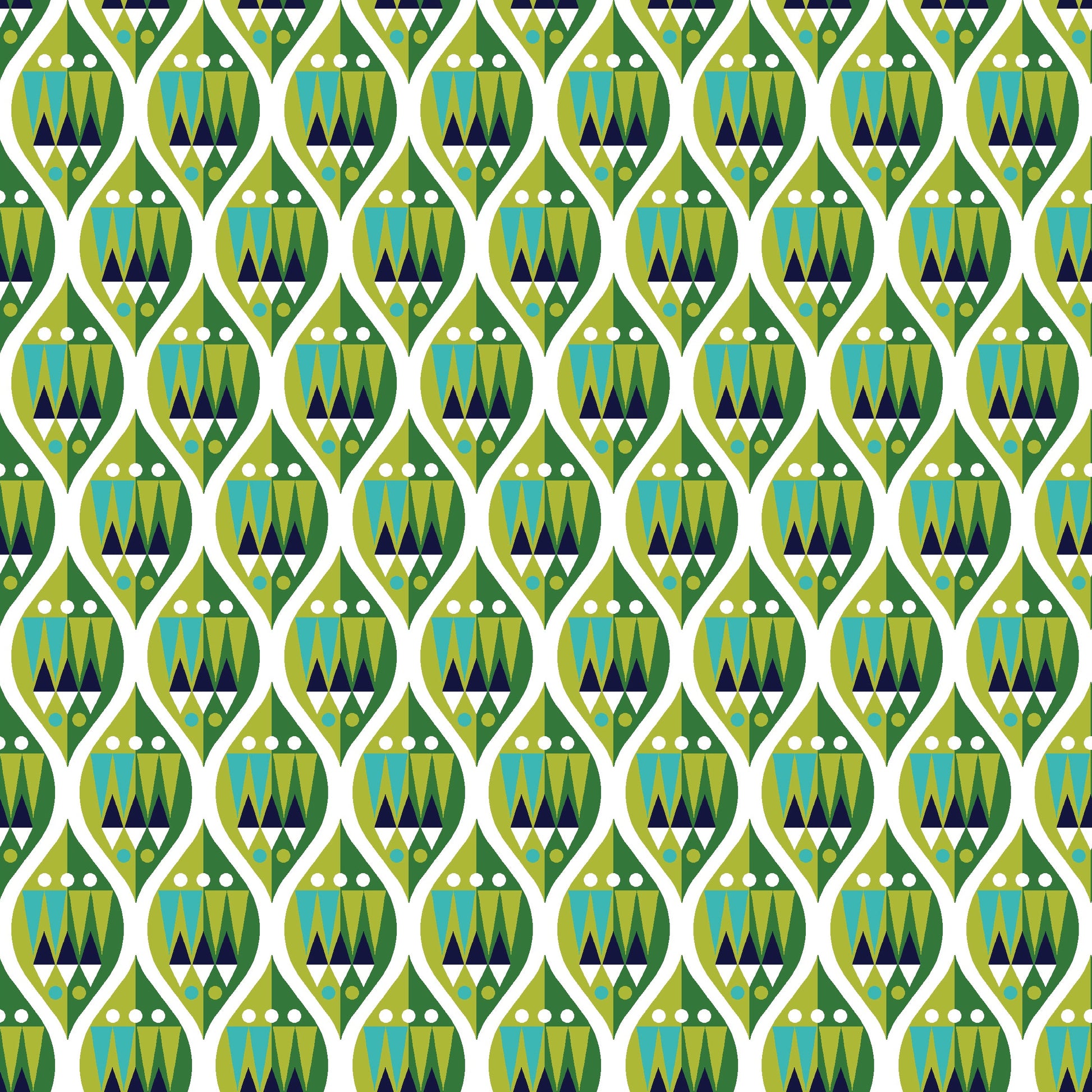 Makower UK Andover Fabrics Wrap It Up Green TP-1608-G