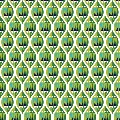 Makower UK Andover Fabrics Wrap It Up Green TP-1608-G