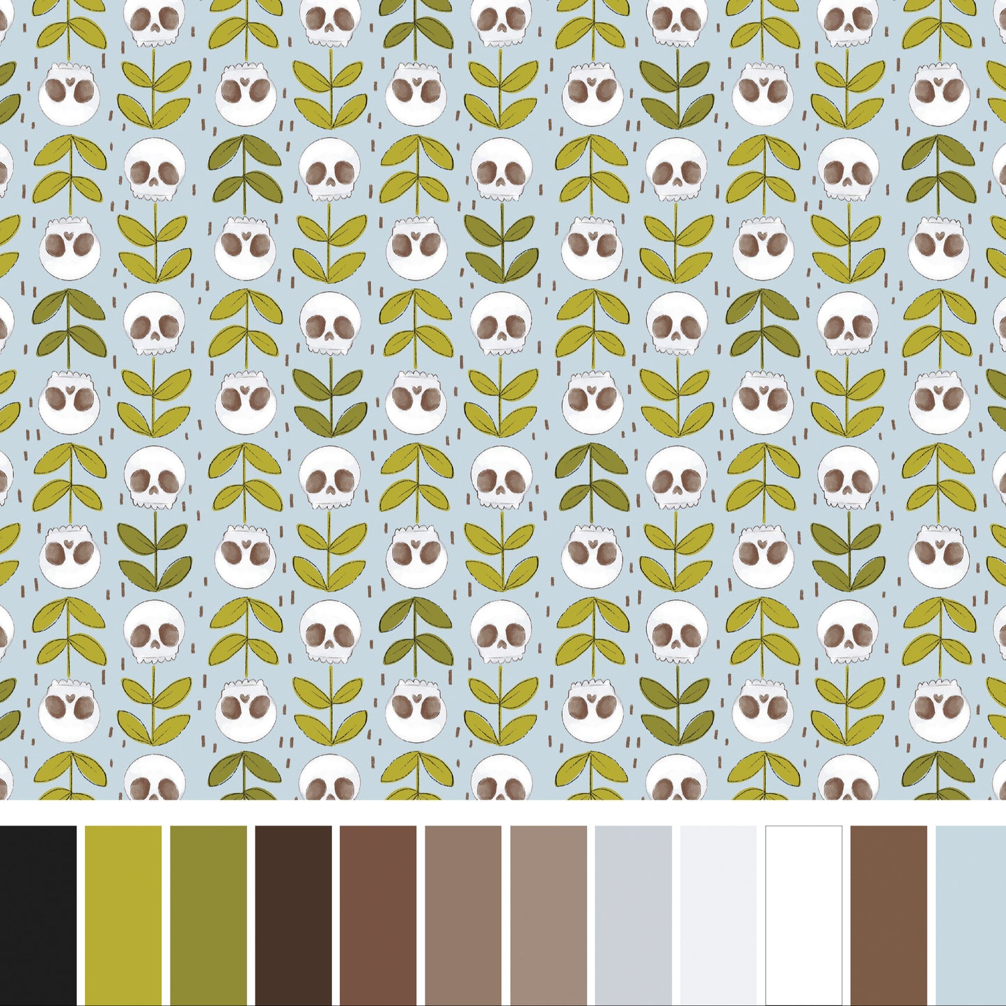 Marin Sutton Benartex Spellbound Necromancy 17133-05 Blue