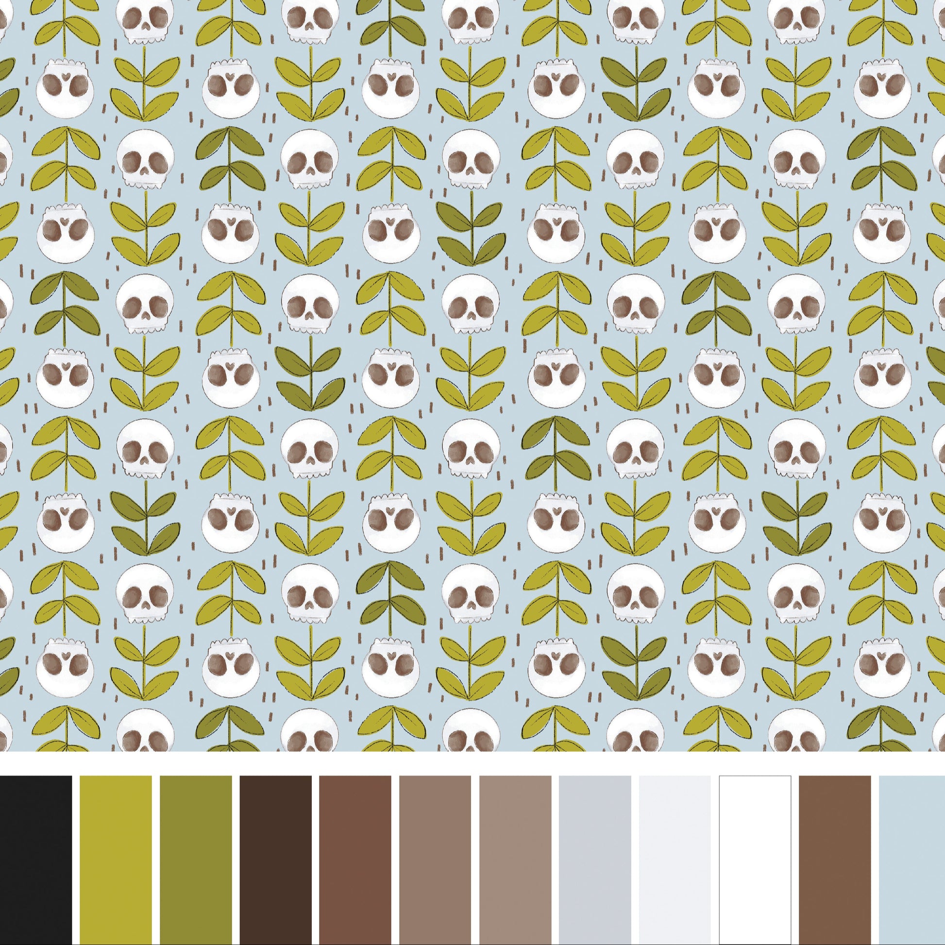 Marin Sutton Benartex Spellbound Necromancy 17133-05 Blue