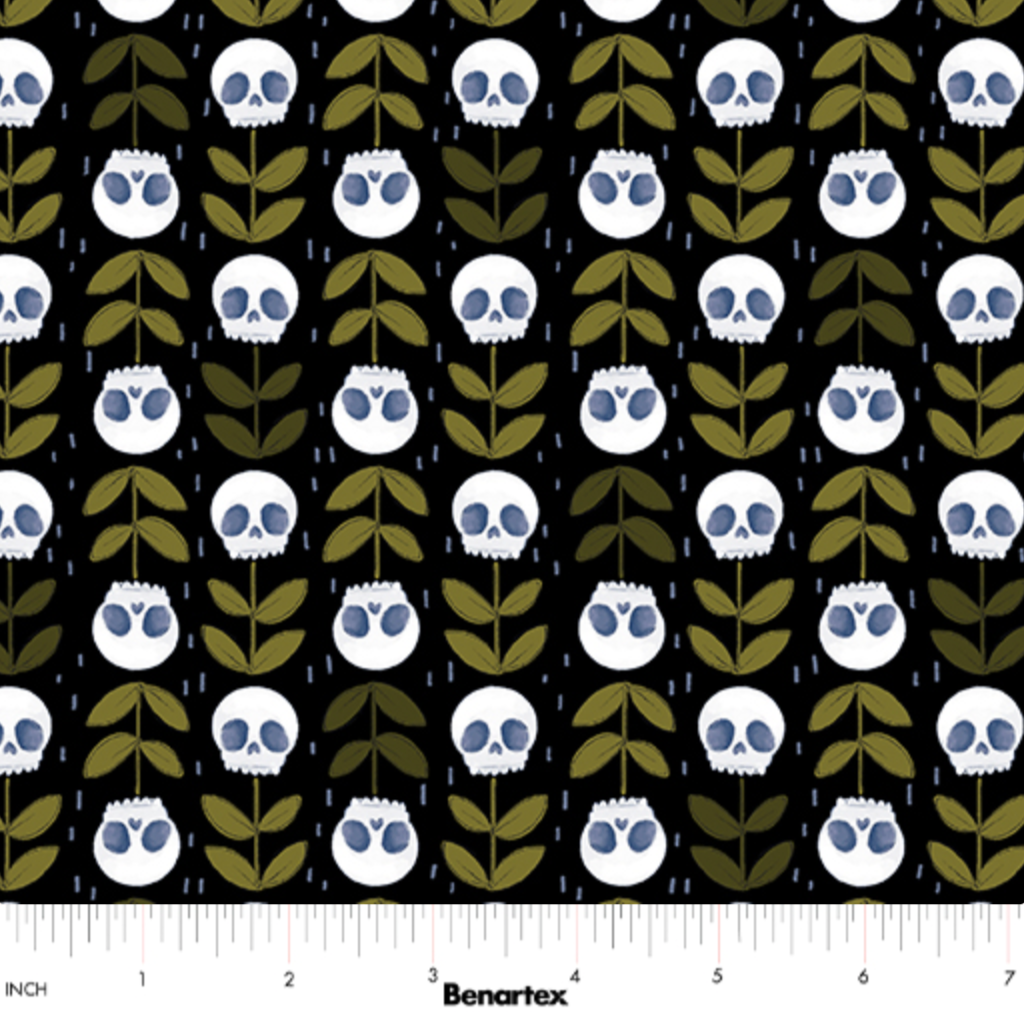 Marin Sutton Benartex Spellbound Necromancy 17133-12 Black