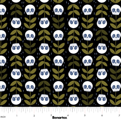 Marin Sutton Benartex Spellbound Necromancy 17133-12 Black