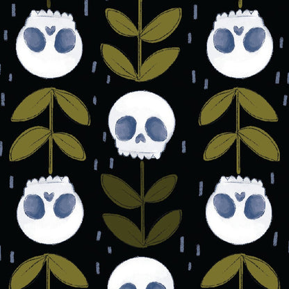 Marin Sutton Benartex Spellbound Necromancy 17133-12 Black